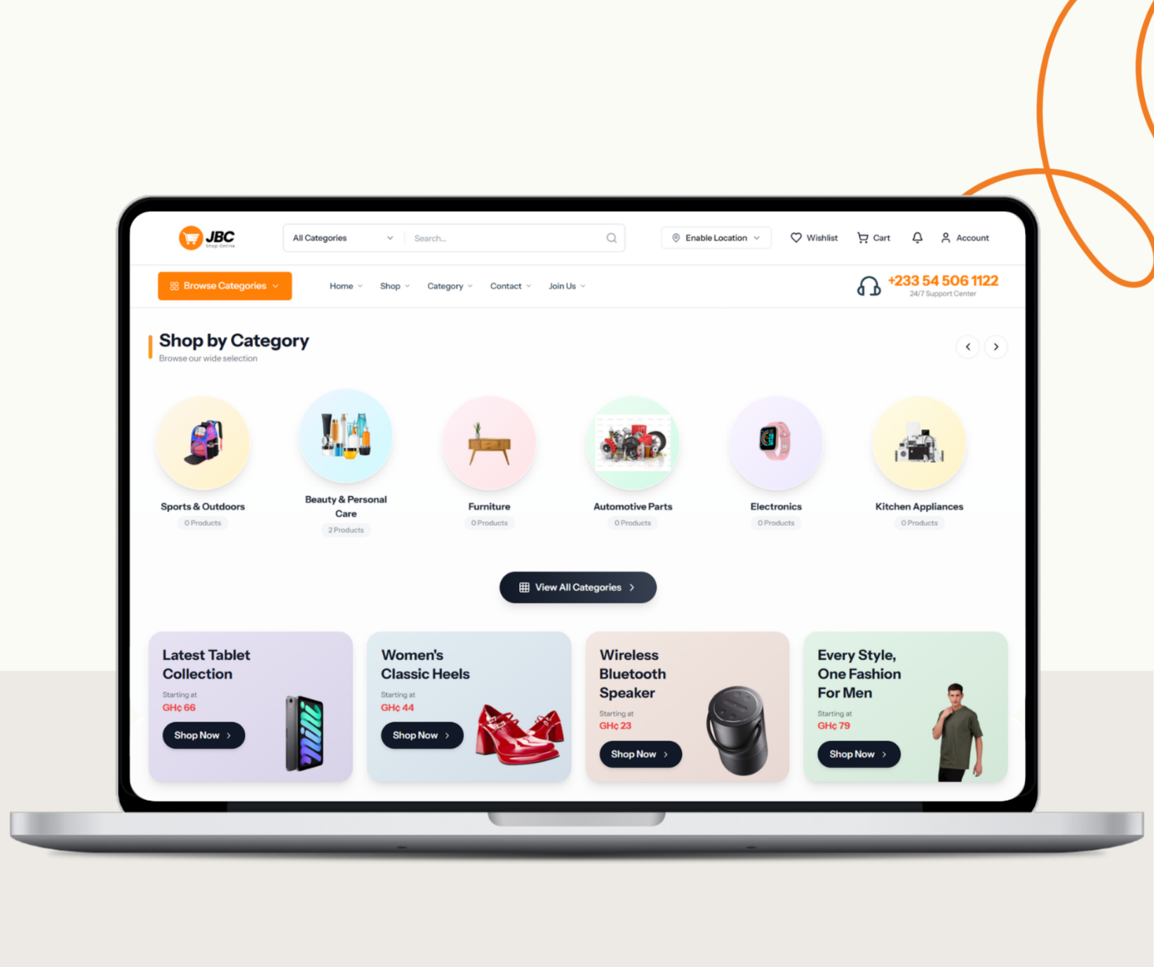 JBC Shop — Fashion Retail ecommerce website design