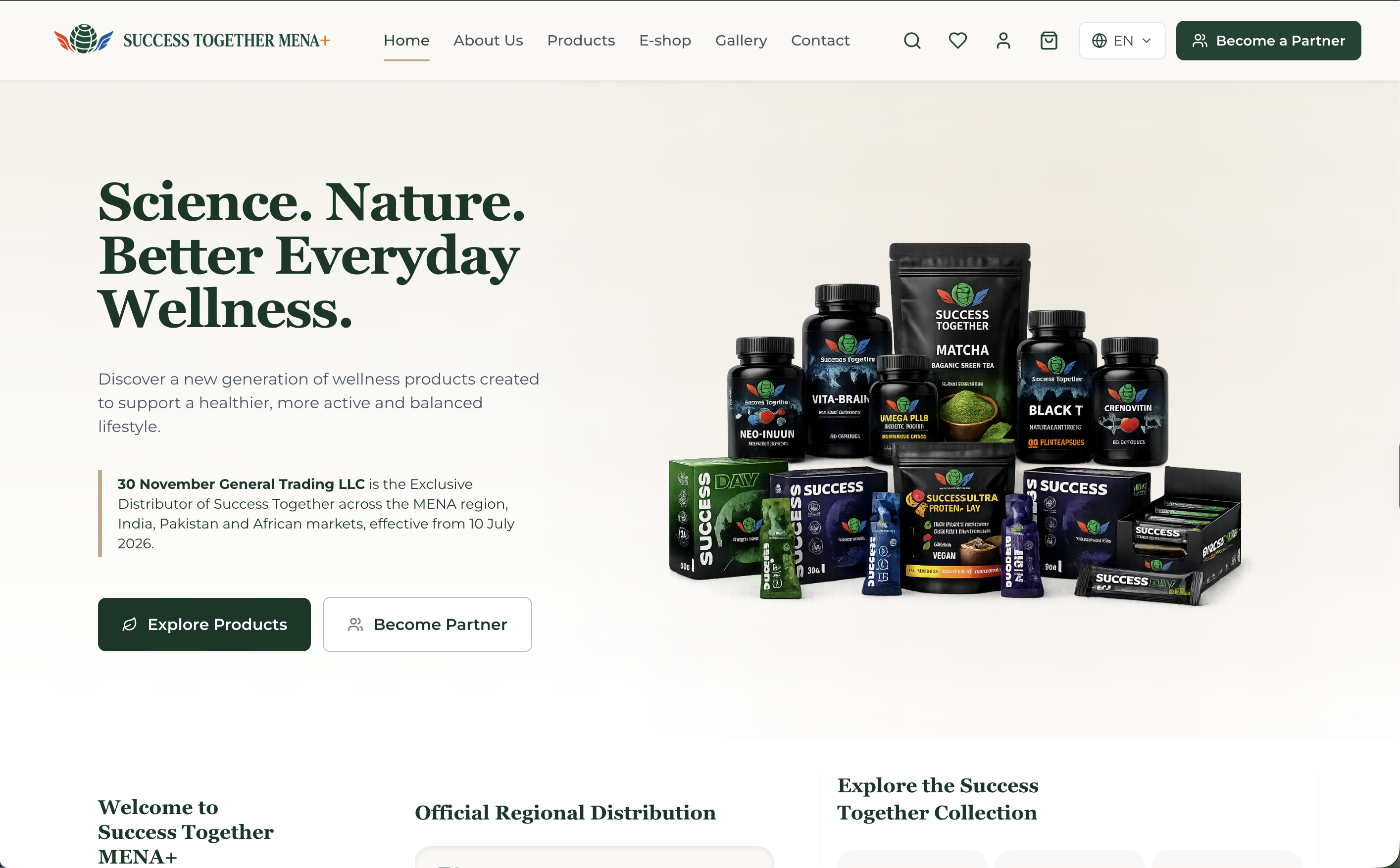 Success Together — B2B Platform ecommerce website design
