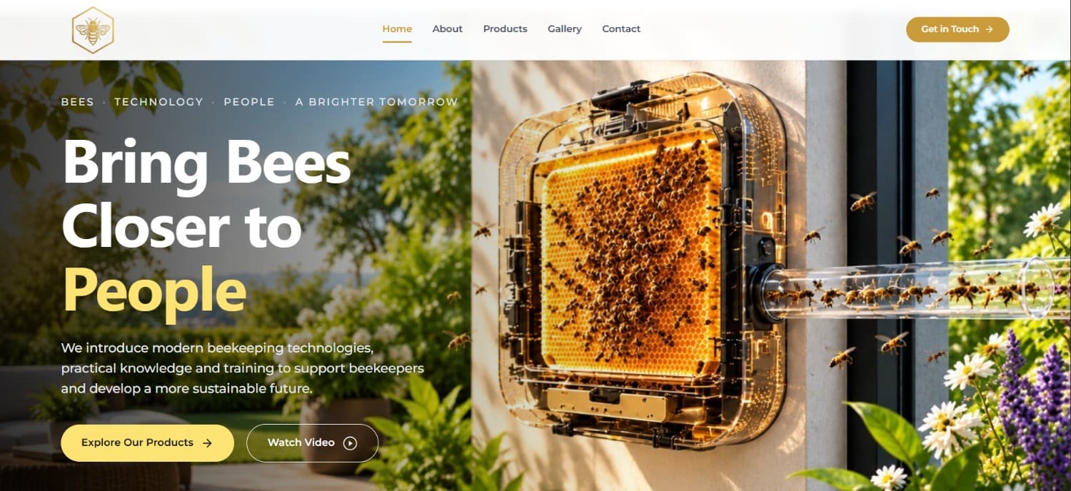Beekeeper.ae — Living Indoor Observation Beehives & Apiculture Tech