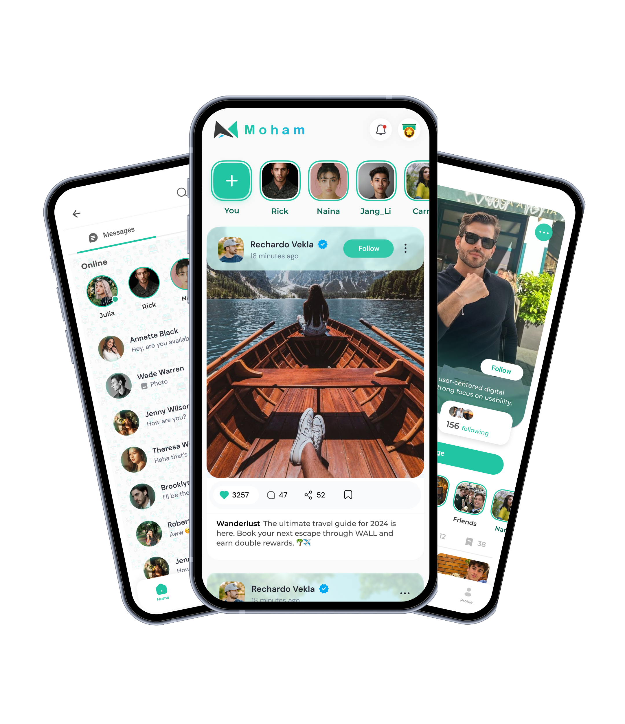 Moham Super App — SOCIAL NETWORKING case study by Control Shift, software development company in Dubai